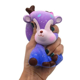 1PCS 11 cm Galaxy Deer Cream Scented Squishy Slow