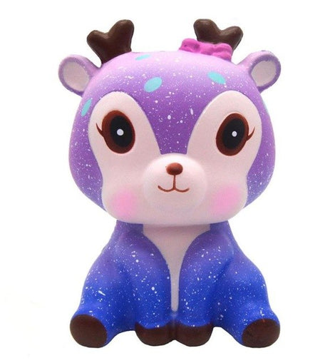 1PCS 11 cm Galaxy Deer Cream Scented Squishy Slow